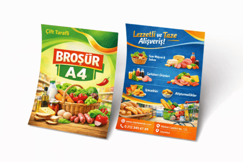A4 Çift Taraflı Broşür