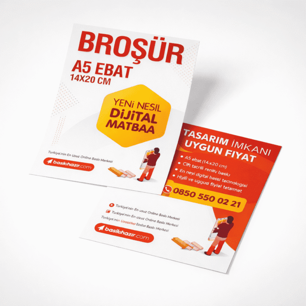 A5 Çift Taraflı Broşür