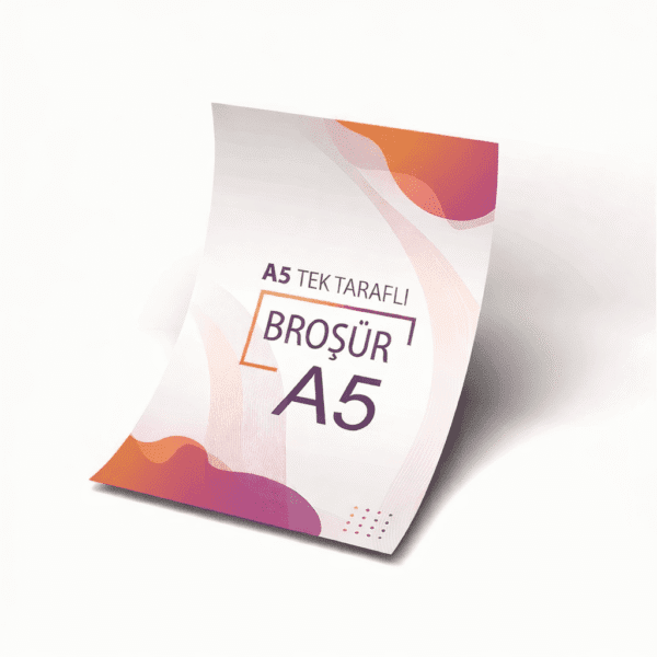 A5 Tek Taraflı Broşür