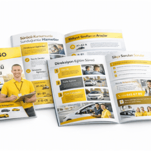 A4 8 Sayfa Katalog Baskı