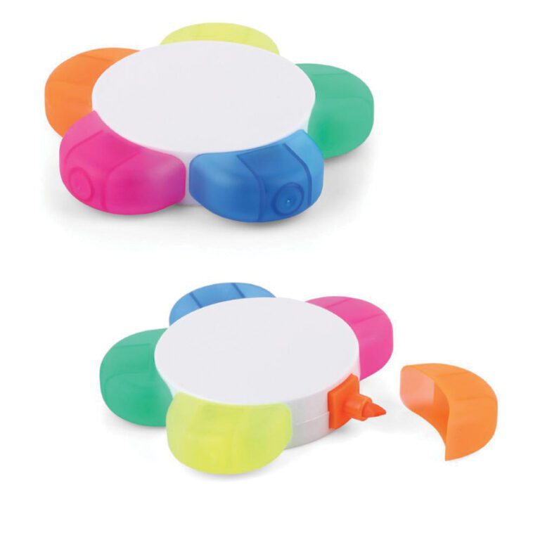 Papatya 5'li Fosforlu Kalem - Beyaz