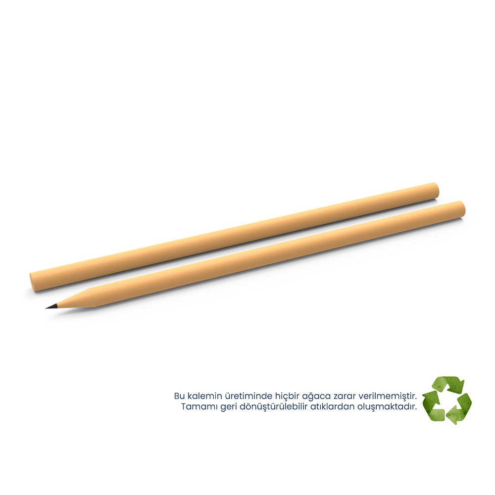 Yuvarlak Naturel Kurşun Kalem - Naturel