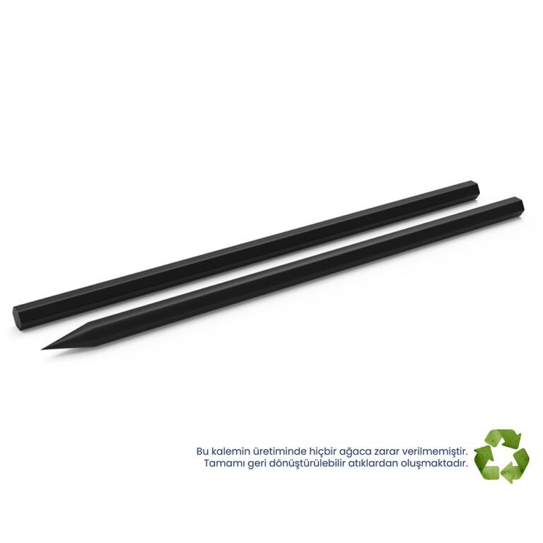 Köşeli Siyah Kurşun Kalem - Siyah