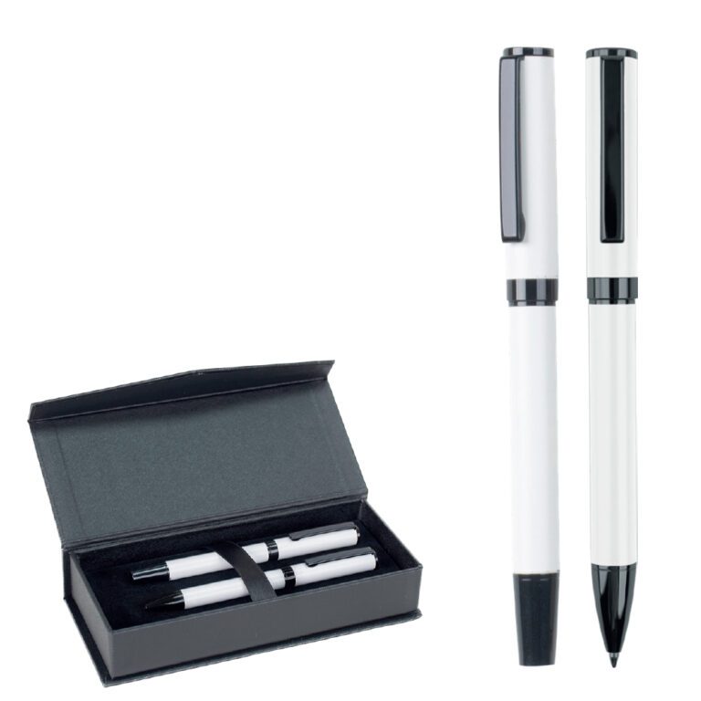 Roller ve Tükenmez Kalem Seti - Beyaz