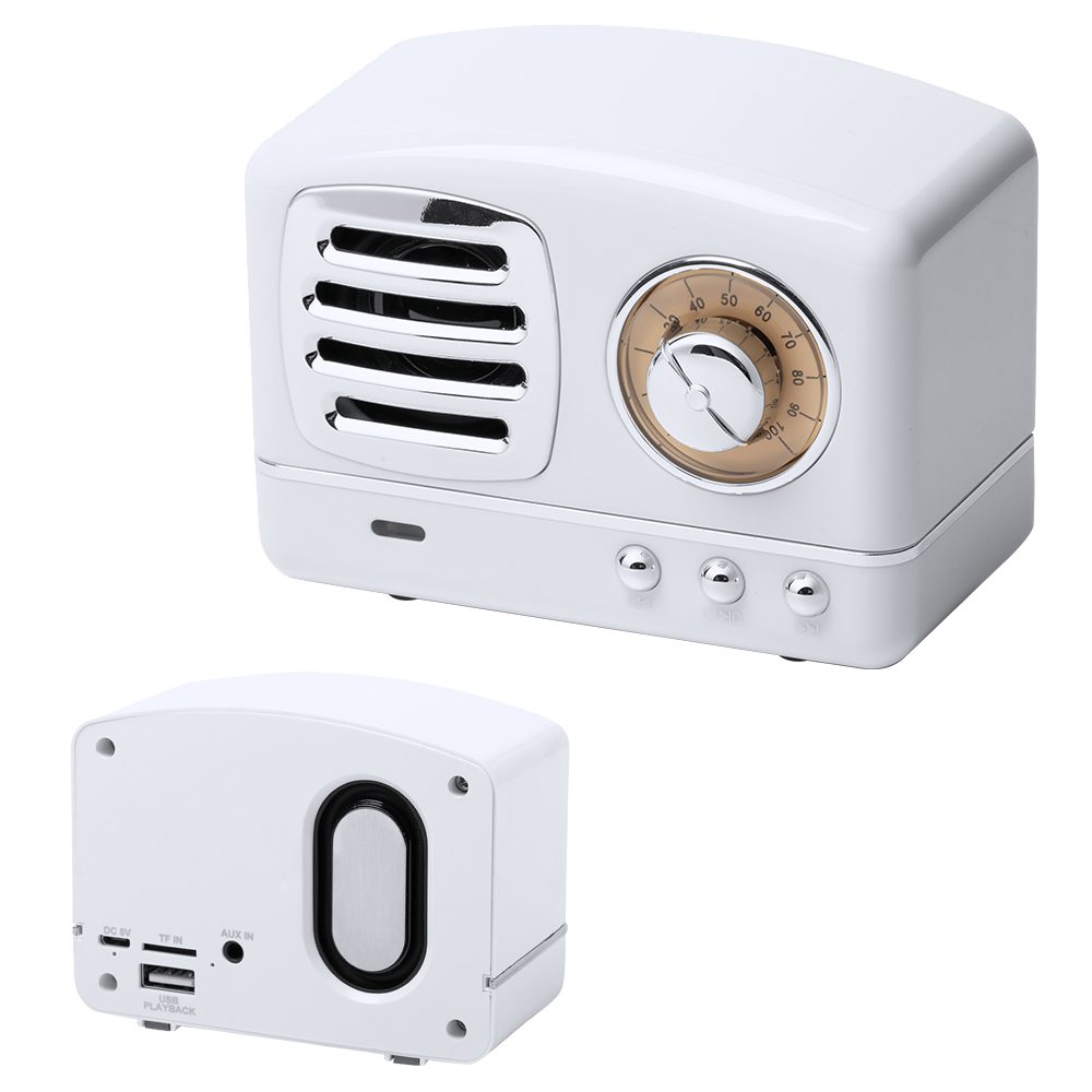 Radyo Hoparlör - Beyaz