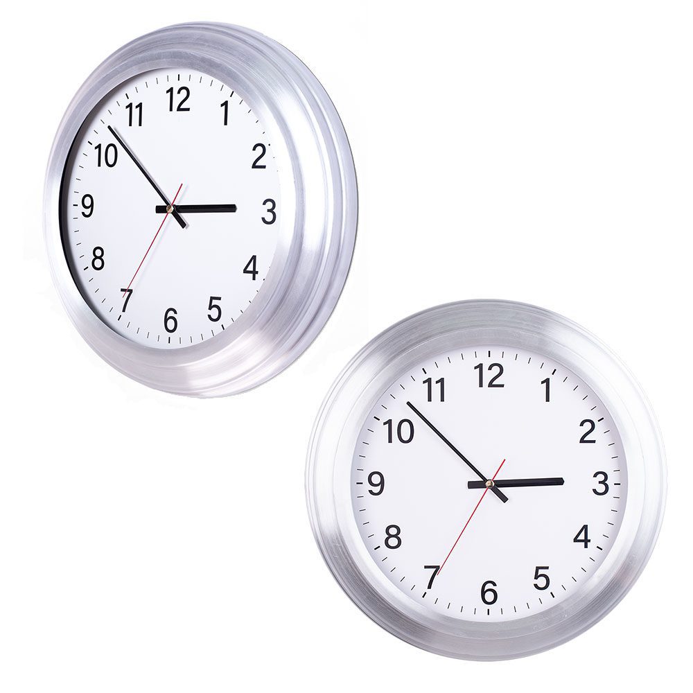 Alüminyum Duvar Saati - Beyaz