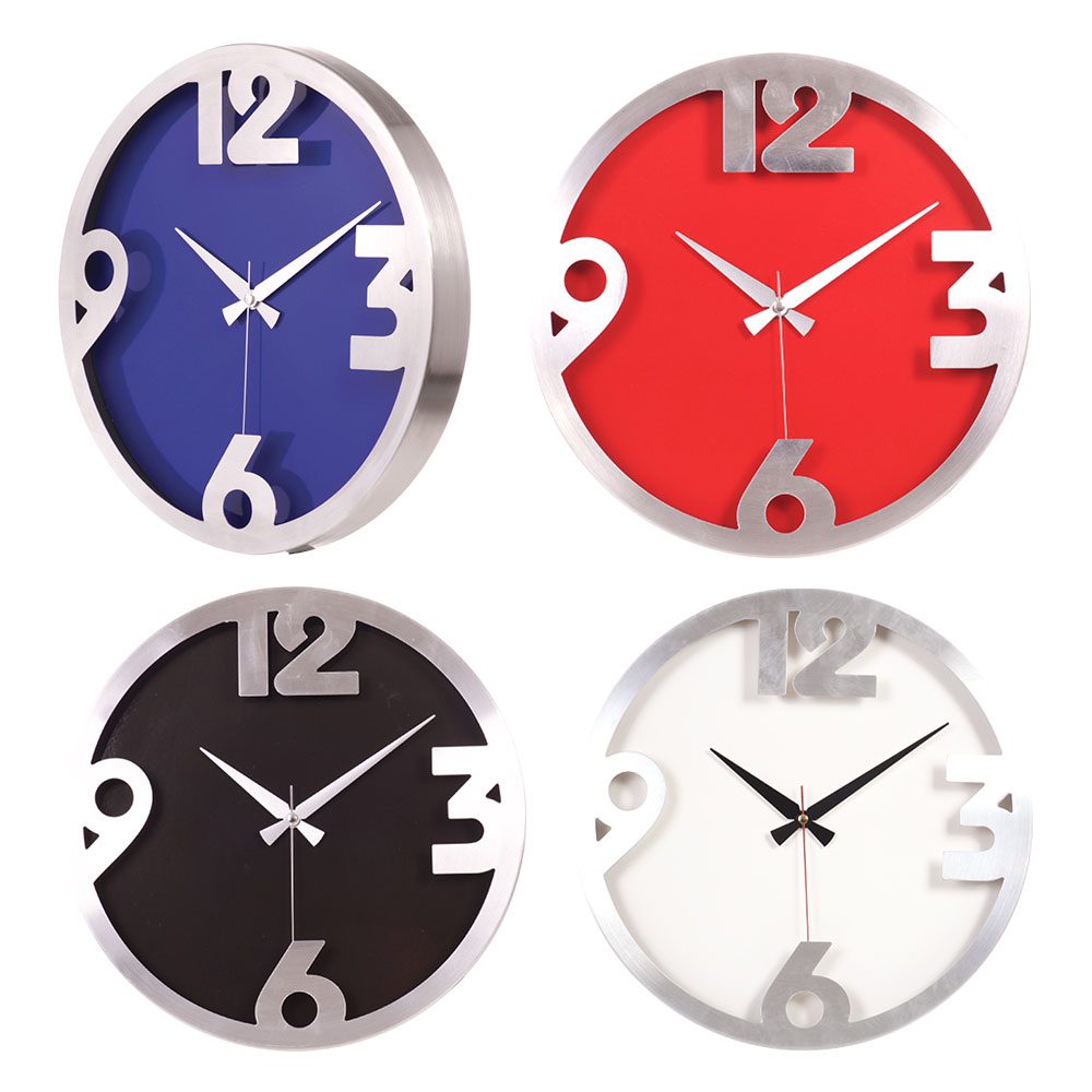 Alüminyum Duvar Saati - Beyaz