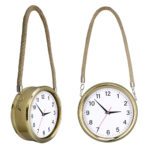 Krom Duvar Saati - Beyaz