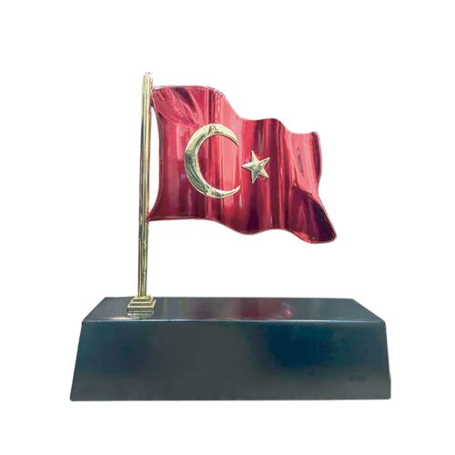 Masaüstü Bayraklı İsimlik - Siyah