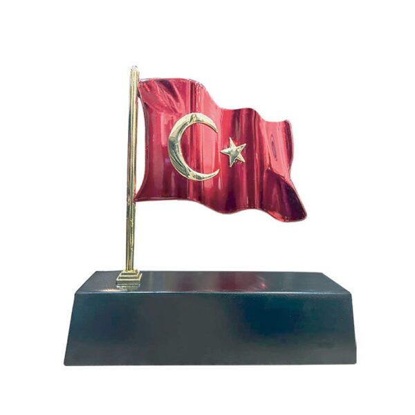 Masaüstü Bayraklı İsimlik - Siyah