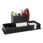 Suni Deri Kalemlik - Siyah