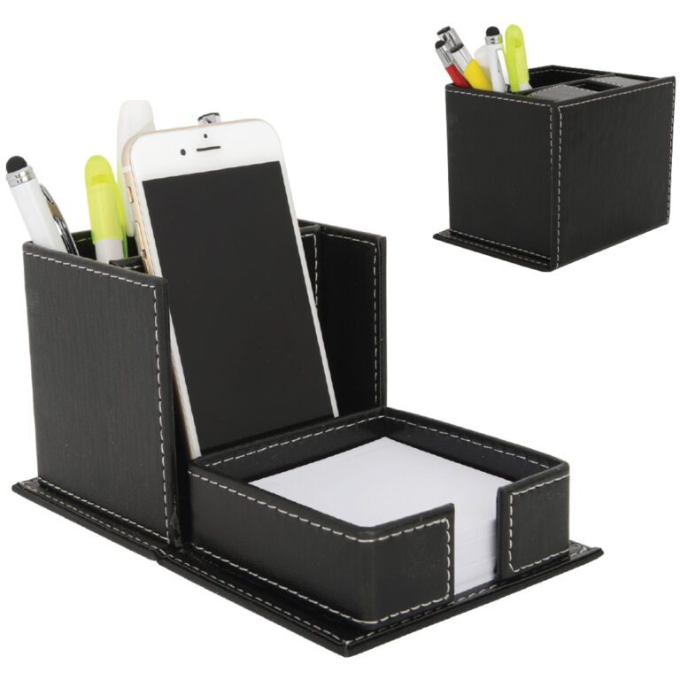 Suni Deri Kalemlik - Siyah