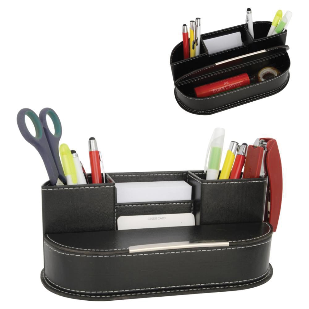 Suni Deri Kalemlik - Siyah