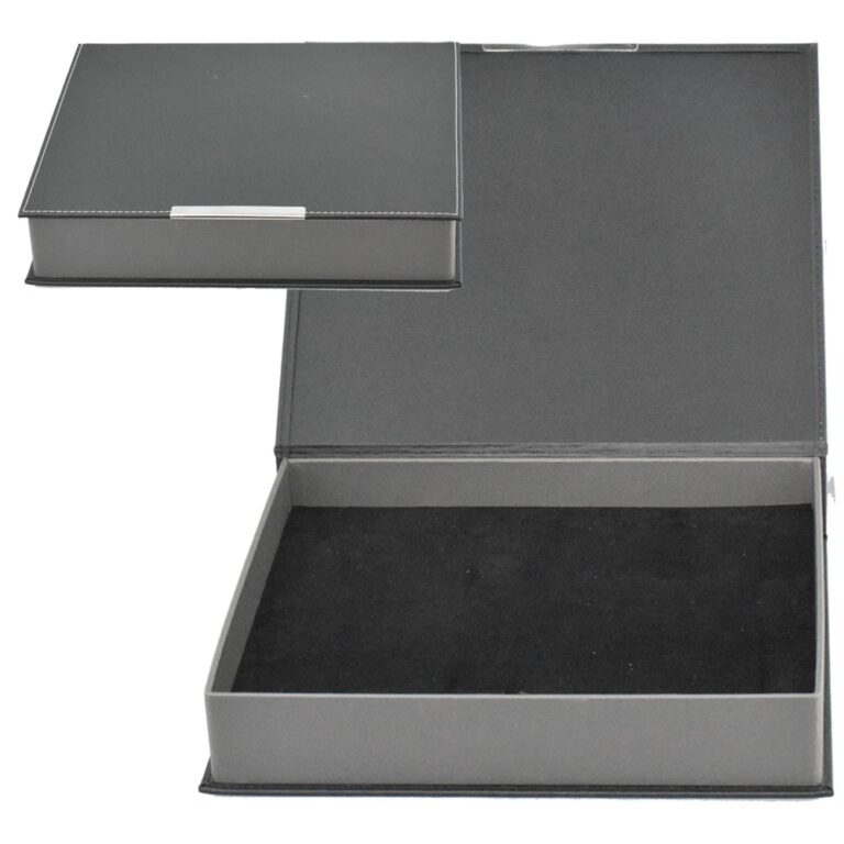 Suni Deri Set Kutusu - Siyah