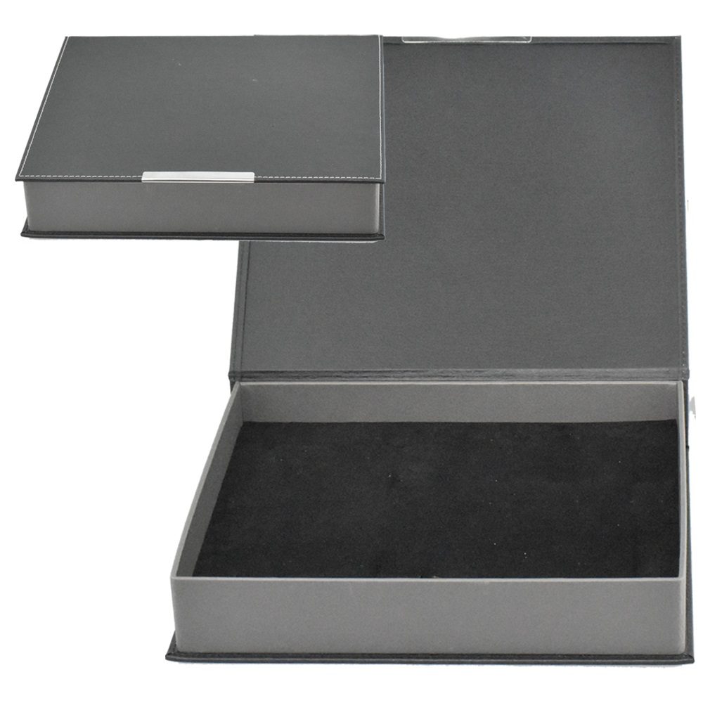 Suni Deri Set Kutusu - Siyah