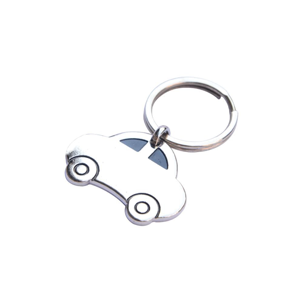 İnce Metal Anahtarlık - Gümüş