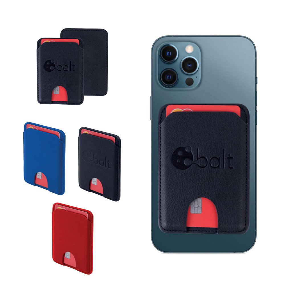 MAGSAFE Tutuculu Suni Deri Kartlık - Kırmızı