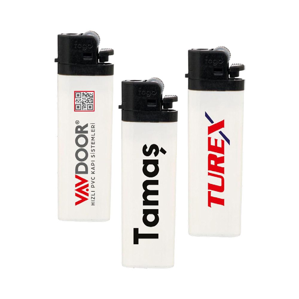 Fogo Taşlı Çakmak - Beyaz