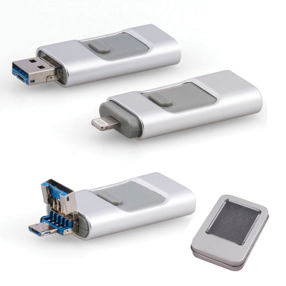 32 GB Metal USB Bellek - Gümüş / 32 GB