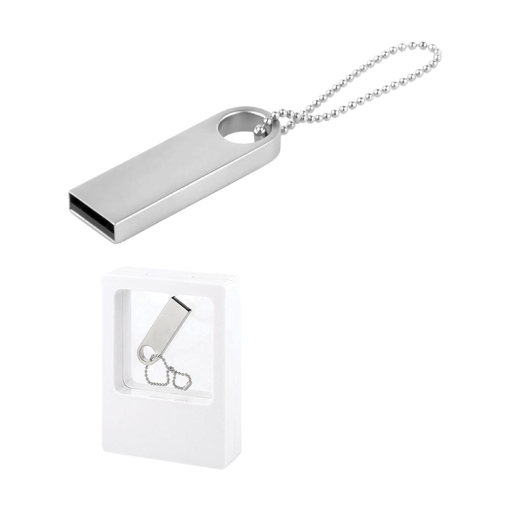 8 GB Metal Anahtarlık USB Bellek - Gümüş / 8 GB