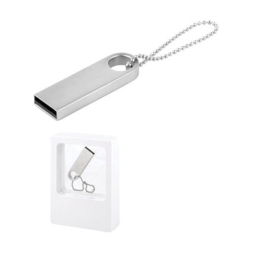USB 3.0 Bellek 32 GB Metal Anahtarlık - Gümüş / 32 GB