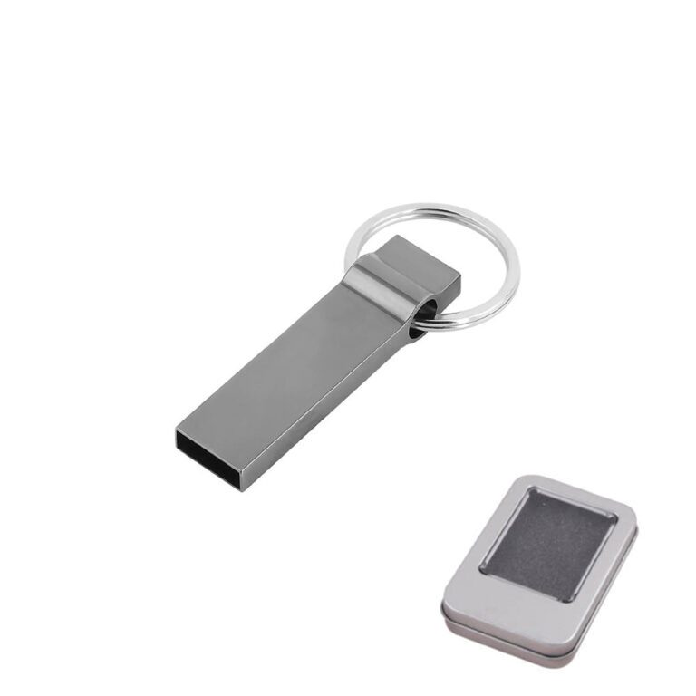 16 GB Metal Anahtarlık USB Bellek - Gümüş / 16 GB