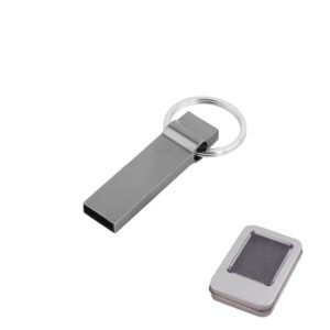 8 GB Metal Anahtarlık USB Bellek - Gümüş / 8 GB