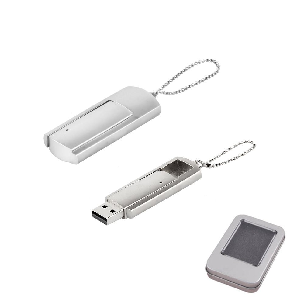 16 GB Metal USB Bellek - Gümüş / 16 GB