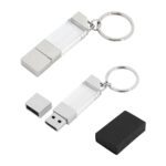 8 GB Kristal USB Bellek - Gümüş / 8 GB