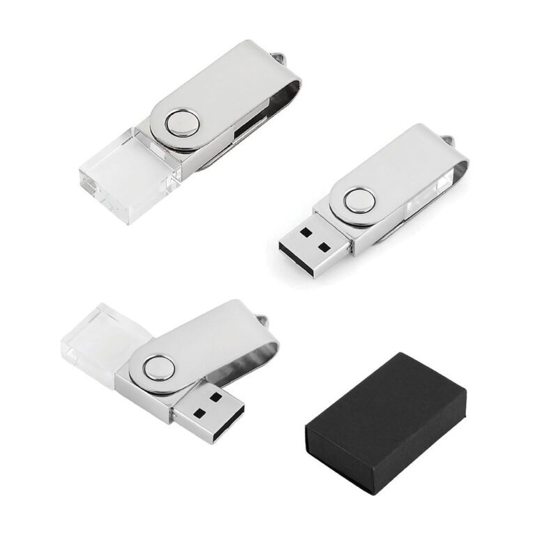 16 GB Kristal USB Bellek - Gümüş / 16 GB