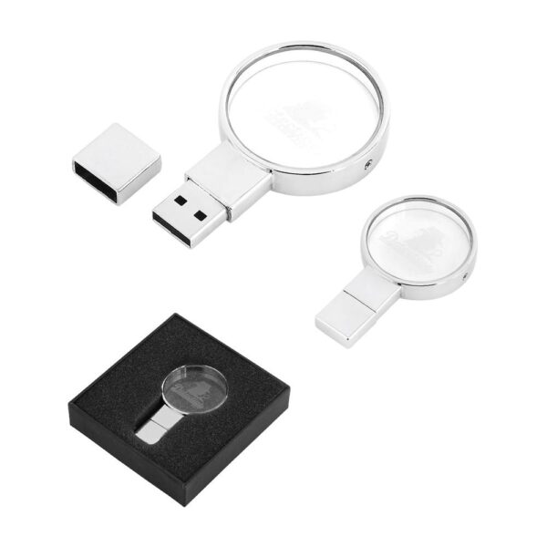 8 GB Kristal USB Bellek - Gümüş / 8 GB