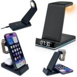 5’i 1 Arada Wireless Şarj İstasyonu - Siyah