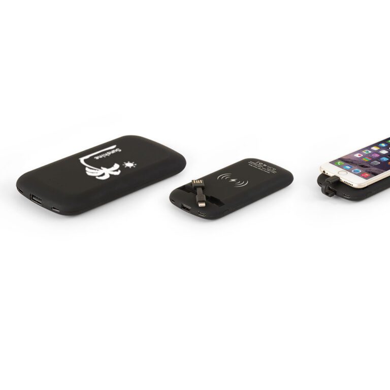 10.000 mAh Wireless Mobil Şarj Cihazı - Siyah