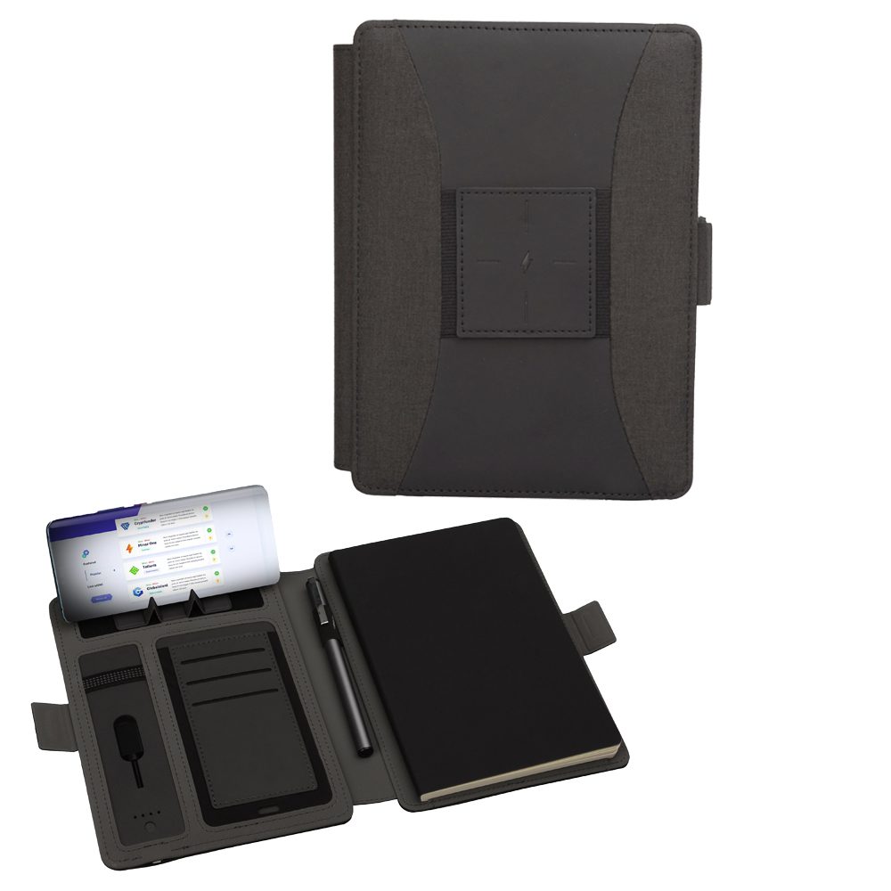 Powerbank 8000 mAh Wireless Organizer - Füme