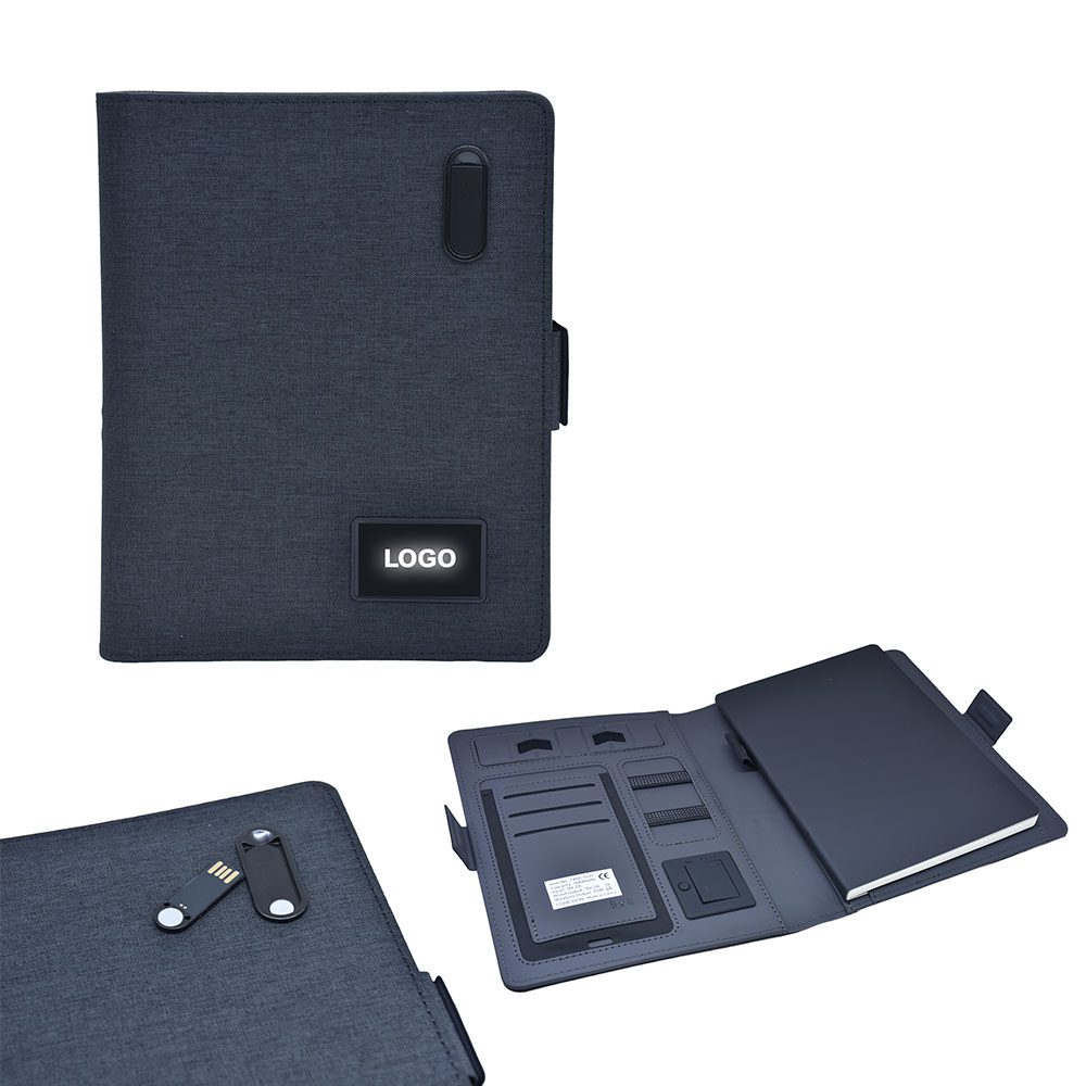 Powerbank 8000 mAh 32 GB USB Wireless Organizer - Siyah / 32 GB