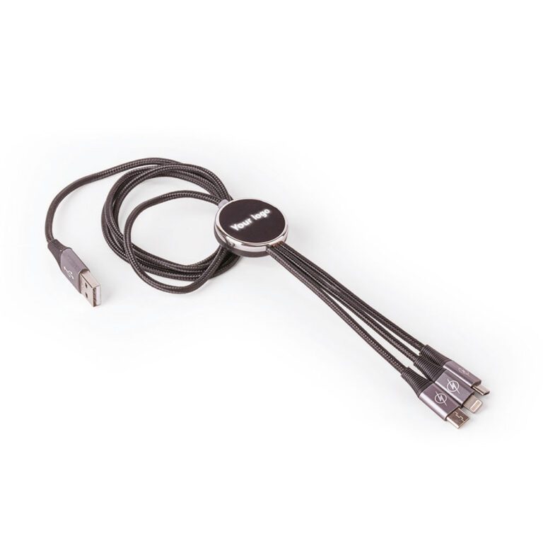 3’lü Şarj Kablosu - Siyah