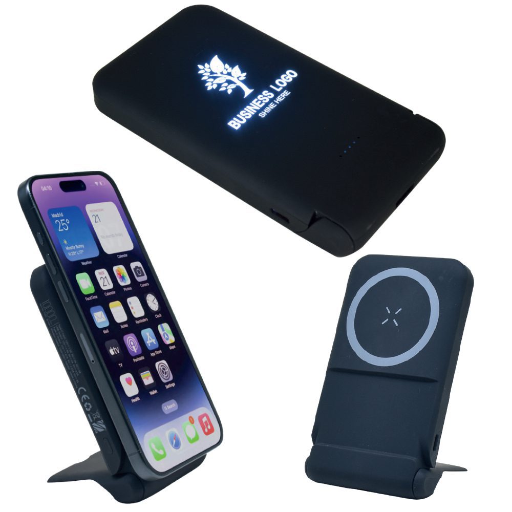 Wireless Mobil Şarj Cihazı - Siyah