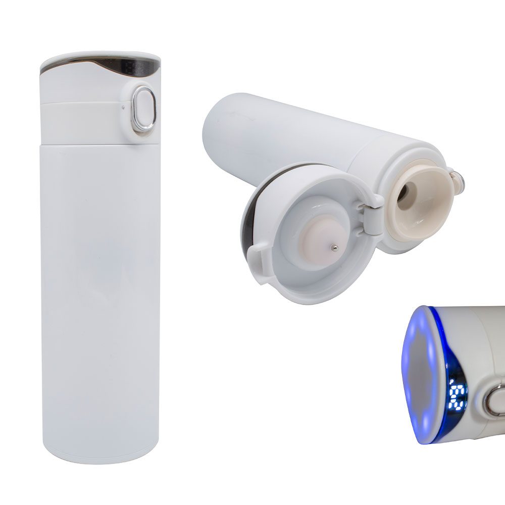 Dereceli Led Göstergeli Termos 450 ML - Beyaz / 450 ML