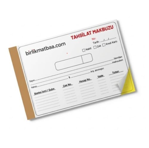 Tahsilat Tediye Makbuzu 50 yaprak