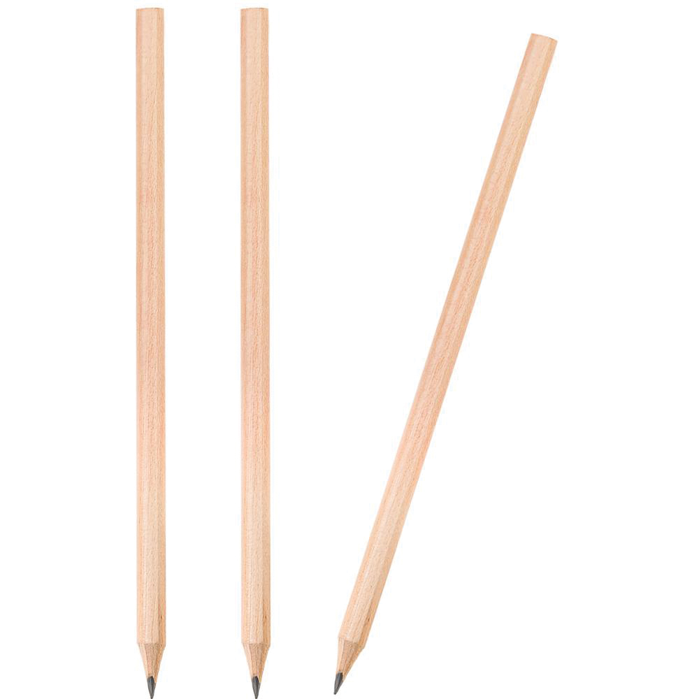 Köşeli Naturel Kurşun Kalem - Naturel